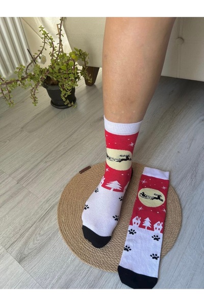 MAZEN Новогодишни чорапи с мотиви - високо качество, размери 36-41 (1 чифт)