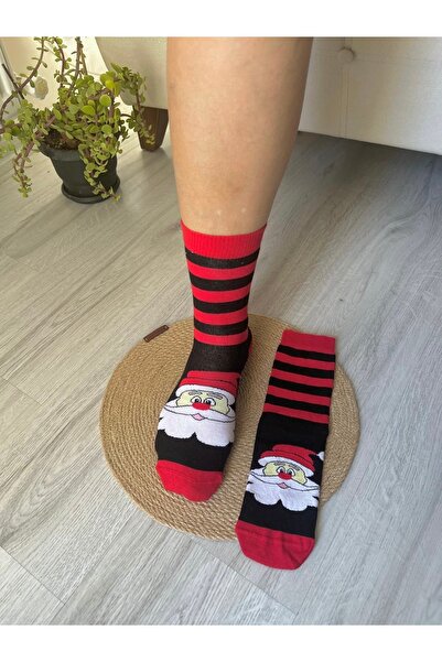 MAZEN Christmas Patterned Combed Cotton Knitted Socks - Quality, Size 36-41 (...