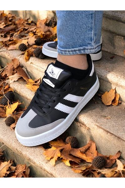 Weynes Unisex Μαύρο ST Two Line Orthopedic Casual Sneaker WSB1124