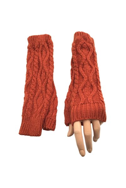 AXE SPORTSWEAR Women's Winter Cinnamon Long Soft Textured Knitwear Knitted Fingerless Gloves Winter Fingerless Gloves