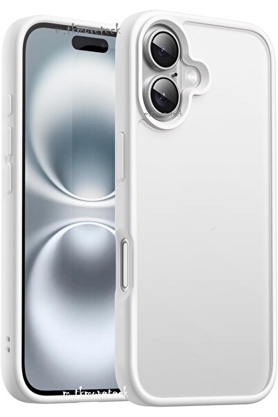 Yesido İphone 16 Plus Kılıf Mat Smoth Touch Kamera Yükseltili Metal Çerceveli...