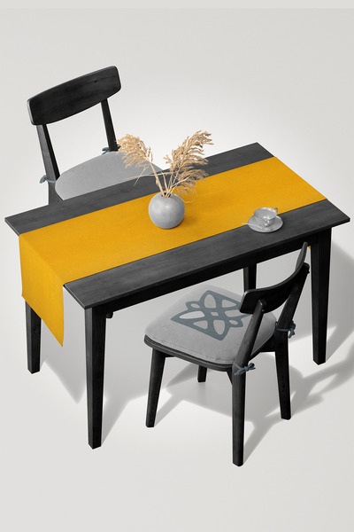 MARİTSA Runner texturat din catifea - Cremă, acoperire fără încurcături și ne...