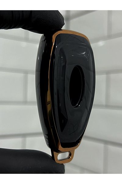 BARKAS ELEKTRONİK Ford Kuga Focus Mondeo Bmax Cmax Smax - Black Gold Key Case