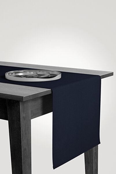 MARİTSA Runner - Kadife Dokulu Serisi Lacivert Dertsiz(Leke tutmaz ve kırışmaz) Örtü