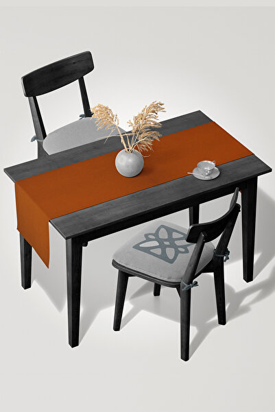 MARİTSA Velvet Textured Runner - Tile Laceless, Stain-Free and Anti-Wrinkle Cover