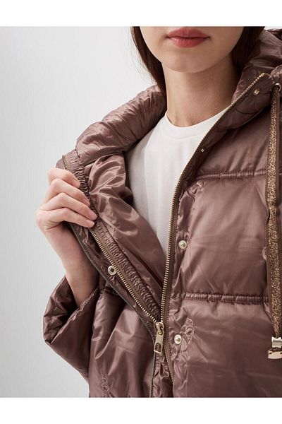 Jimmy Key Hooded Mink Puffer Jacket