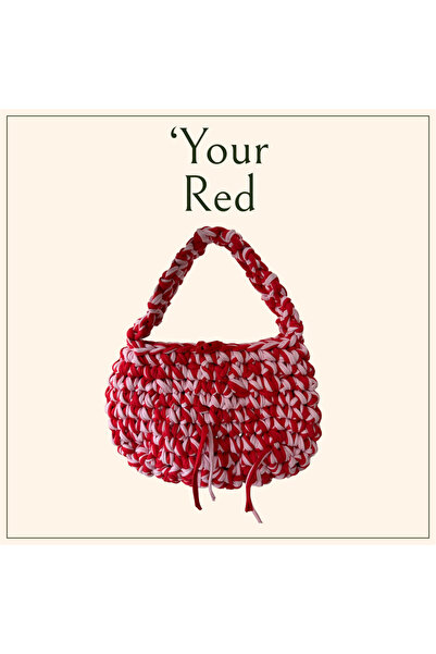 OTUZ DERECE YOUR RED PENYE İP ÖRGÜ EL ÇANTASI