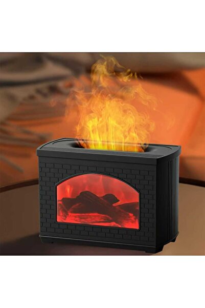 Asfal 3D Şömine Hava Nemlendirici 270 ml Ateş Görünümlü Nemlendirici Difüzör ...