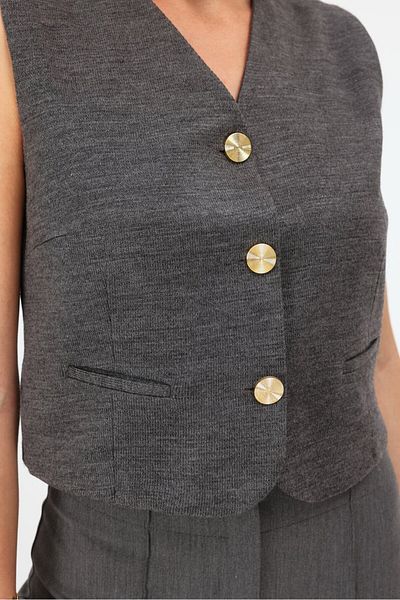 VİOLETTE Gray Violet Vest