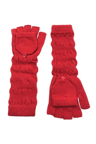 AXE SPORTSWEAR Winter Knitwear Gloves Glove - Big Toe Closed, Four Finger Cutout, Fingerless Button Cap