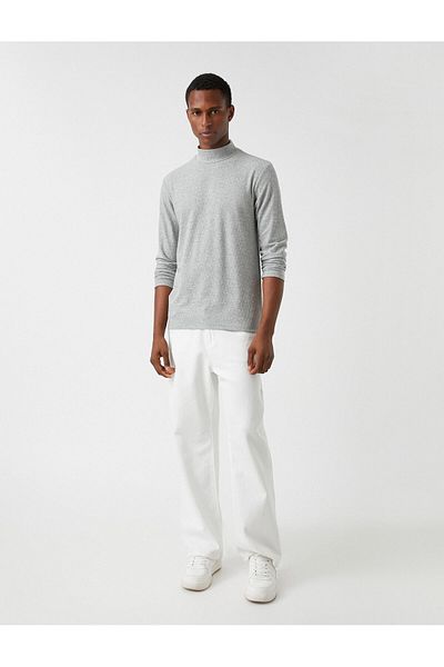 Koton Basic Sweater Half Turtleneck