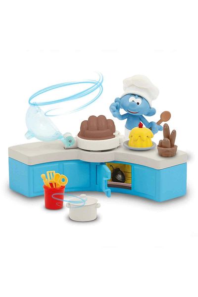 TOYFEST مجموعة لعب السنافر والمطبخ - قطعة واحدة
