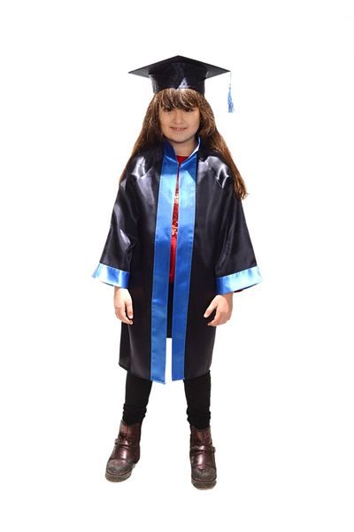 Trendy Mall Navy Blue Kindergarten Graduation Cube