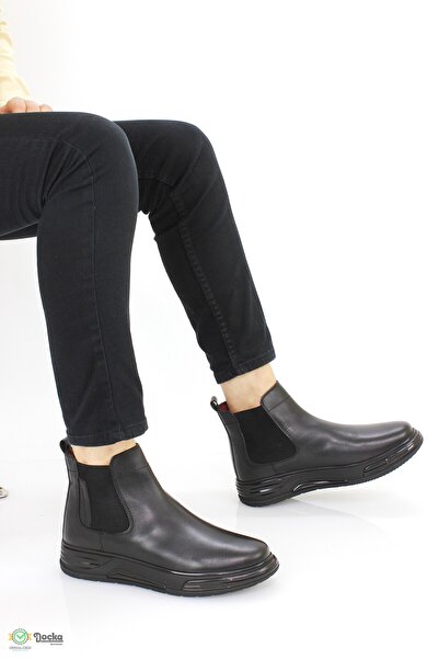 MARCOMEN Erkek Hakiki Deri Air Taban Bağsız Spor Tarz Bot MR4K/BT20001