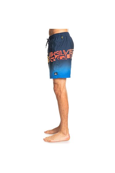 Quiksilver Eqyjv03859 Wordblock Volley 17 Normal Bel Desenli Lacivert Erkek Şort Mayo