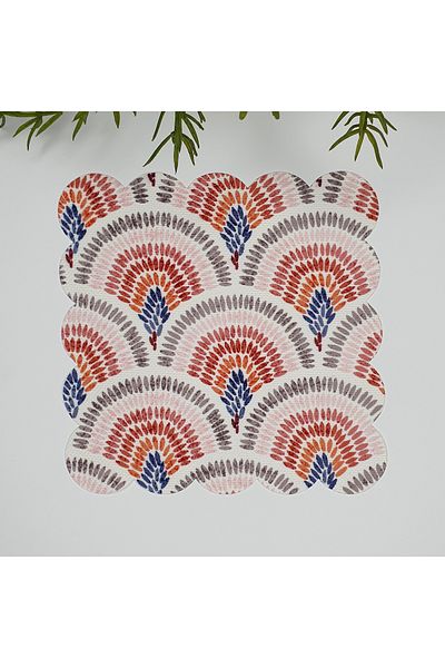 decofav Art Deco Hand Drawing Laser Cut Fabric Cocktail Napkin 1 Piece