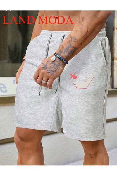 LAND MODA gir - Unisex εμπριμέ σορτς