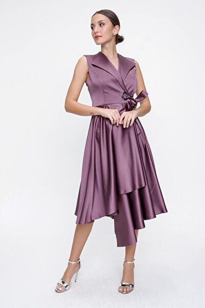 By Saygı Dvouřadý náhrdelník krajkové saténové šaty