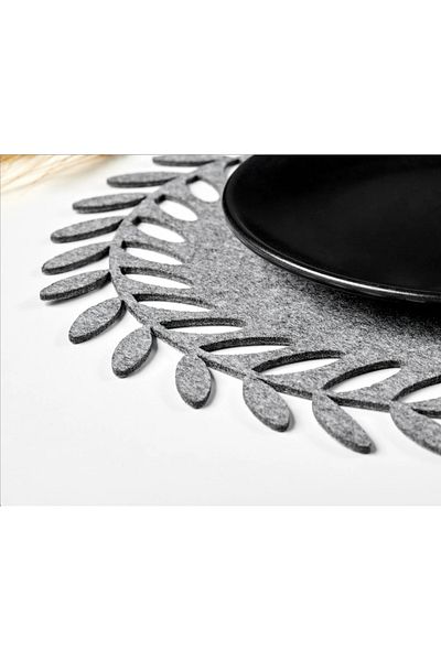 EVYA Διακοσμητικό αξεσουάρ τραπεζαρίας Felt Placemat 6 τεμαχίων στρογγυλό 30 cm