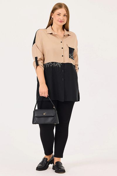 Gala-Xi Galaxi 4004 Plus Size Μαύρο Τζιν Παντελόνι - Ελαστική μέση και στενό πόδι
