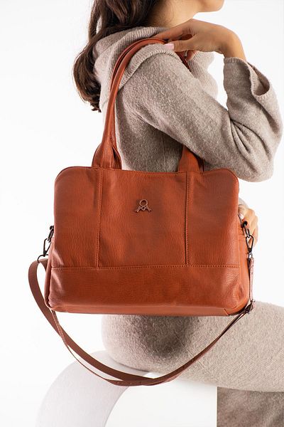 H&D COLLECTİON Geantă de umăr mare din piele moale 643