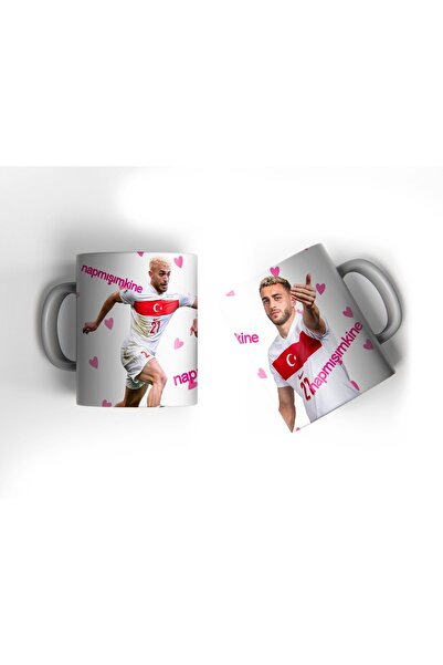 offside Barış Alper Yılmaz Kupa Beyaz Napmışımkine Baskılı Bardak Kahve Kupas...
