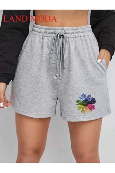 LAND MODA gir - Unisex εμπριμέ σορτς
