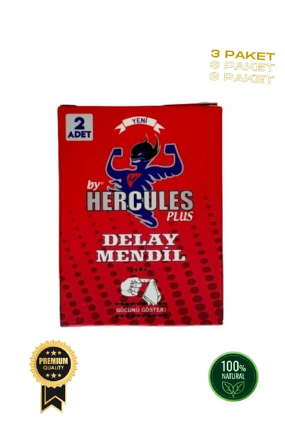 Zrox Hercules Delay Mendil, Mendil 3'lü Paket, Karanfil Yağı