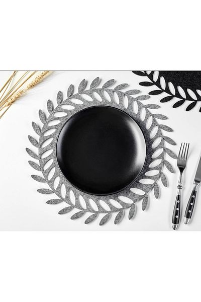 EVYA Διακοσμητικό αξεσουάρ τραπεζαρίας Felt Placemat 6 τεμαχίων στρογγυλό 30 cm