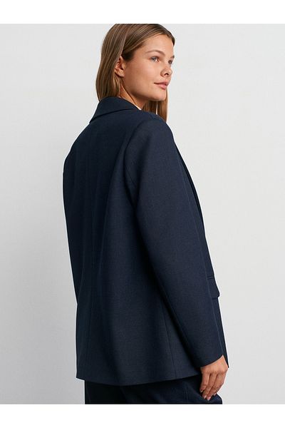 Dilvin 60751 Blazer Jacket-Navy Blue