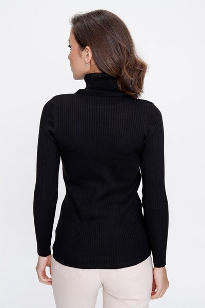 By Saygı Rollkragenpullover aus Lycra-Acryl