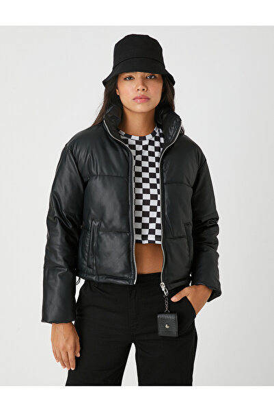 Koton Puffer Jacket Stojánek na zip