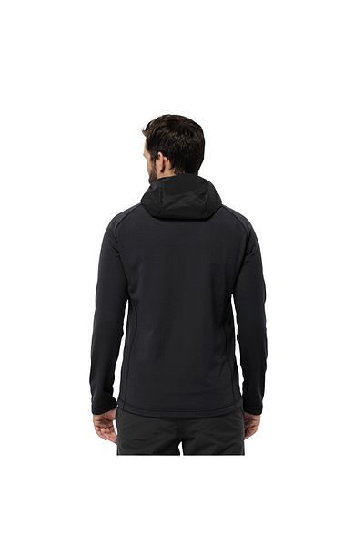Jack Wolfskin Men's Outdoor Coat Tasman down Hybrid Black Men's Outdoor Jacket