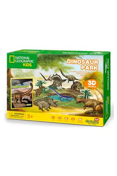 Cubic Fun National Geographic 3D Puzzle - Dinosaur Park, 43 Pieces