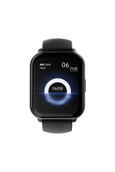 HiFuture Zone2 Bluetooth Calling Smart Watch, 1.96 inch AMOLED Screen, 7-Day Battery Life, Black