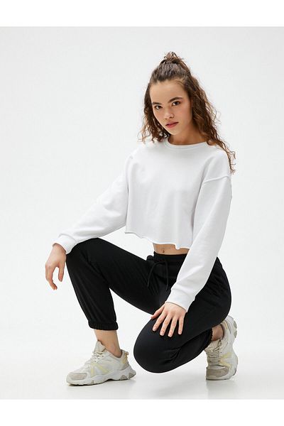 Koton Jogger Sweatpants Tie Waist With Drawstring Warm