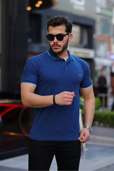 MY VİNTAGE Ανδρικό μπλουζάκι με λαιμόκοψη με λαιμόκοψη από βαμβακερό μαλακό ύφασμα με λεπτή εφαρμογή