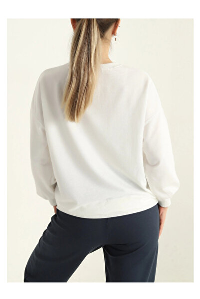 bgom Unisex Renkli Bisiklet Yaka Sweatshirt