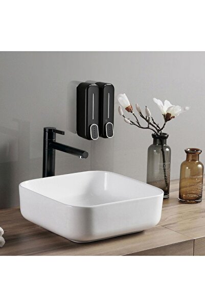 seahome 350ml Wall Mounted Manual Soap Dispenser Liquid Sink Soap Dispenser H...