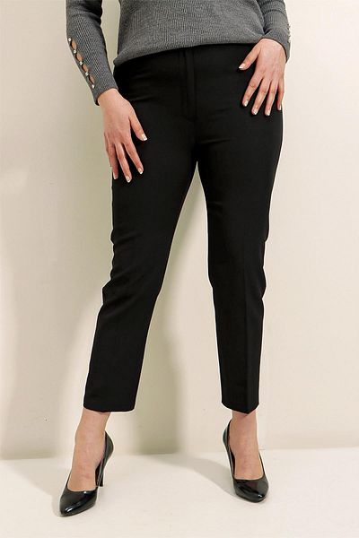By Saygı Pantaloni Plus Size din Lycra cu talie elastica