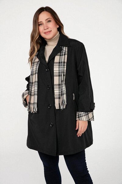 By Saygı Καμπαρντίνα Bondit με επένδυση με φερμουάρ και αξεσουάρ με κασκόλ