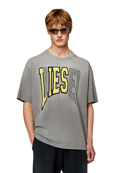 Diesel Men's Gray Crew Neck T-shirt