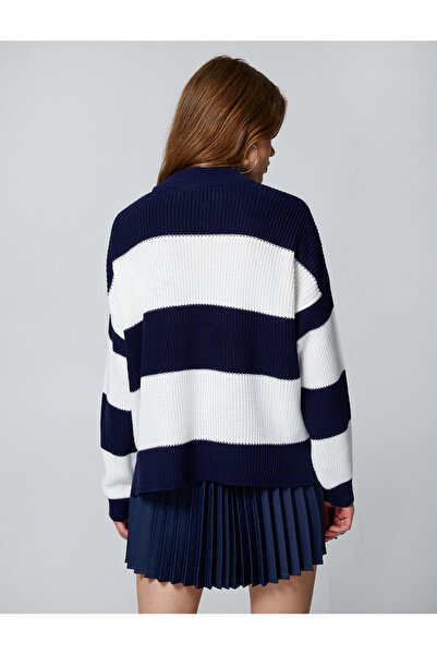 Koton Tricotaj cu guler rotund Pulover cu mânecă lungă cu nervuri