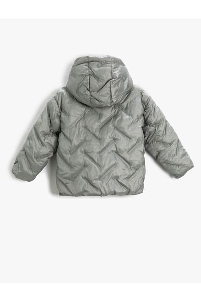 Koton Puffer Jacket Hooded Quilted