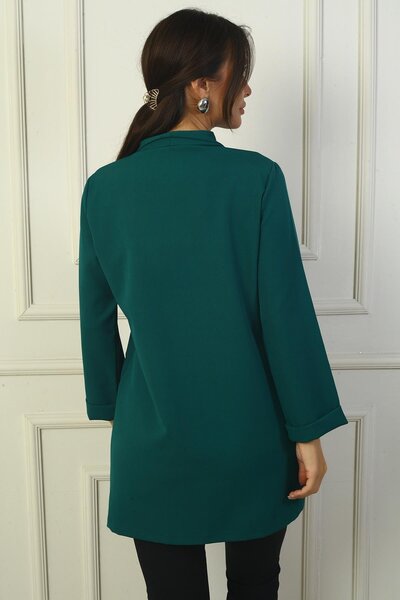 By Saygı Μακρύ μπουφάν Lycra με γιακά σάλι