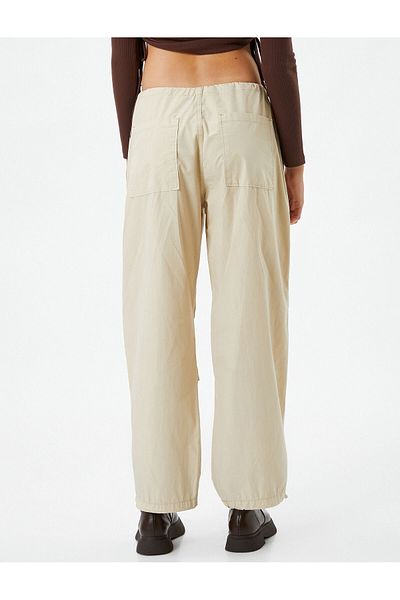 Koton Parachute Trousers with Elastic Waist and Leg Stopper