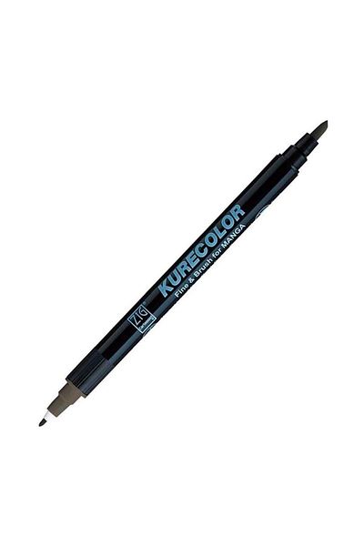 Zig Kurecolor Fine & Brush For Manga Marker Drawing Pen W.07 Warm Gray 7