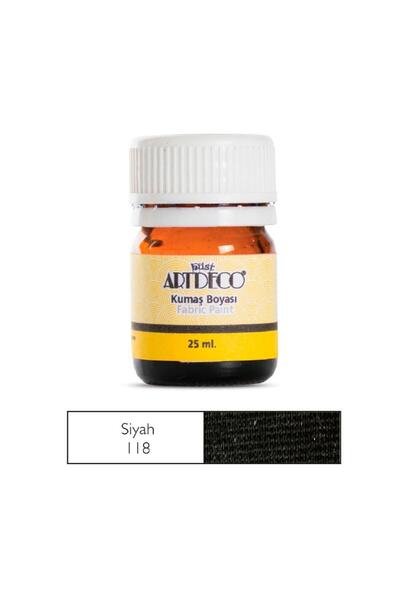 Artdeco 25 ml Siyah Kumaş Boyası 118