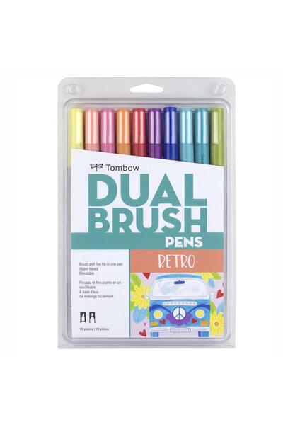 Tombow 10'lu Retro Renkler Ab-t Dual Brush Pen G.kalem Seti 56217