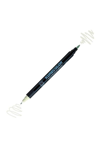 Zig Zıg Kurecolor Cartoonist Fine & Brush Marker Cnkc2200 Double Ended Manga and Graphic Marker No:331 Ice T
